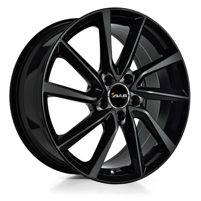 Llanta avus ac-518 7x17 5x112 et51 57.1 black