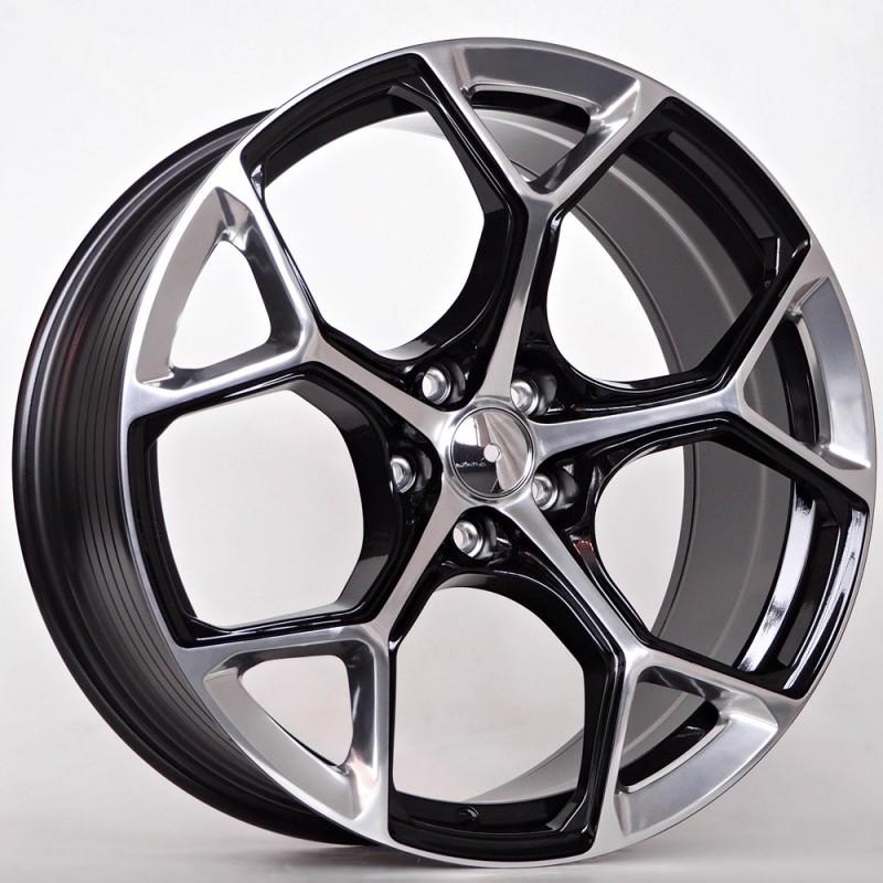 Llanta st wheels dante 9x20 5x112 et30 66.56 hyper black polished