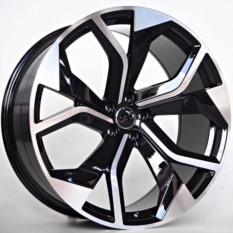 Llanta st wheels noel 10x22 5x112 et20 66.50 black face machined
