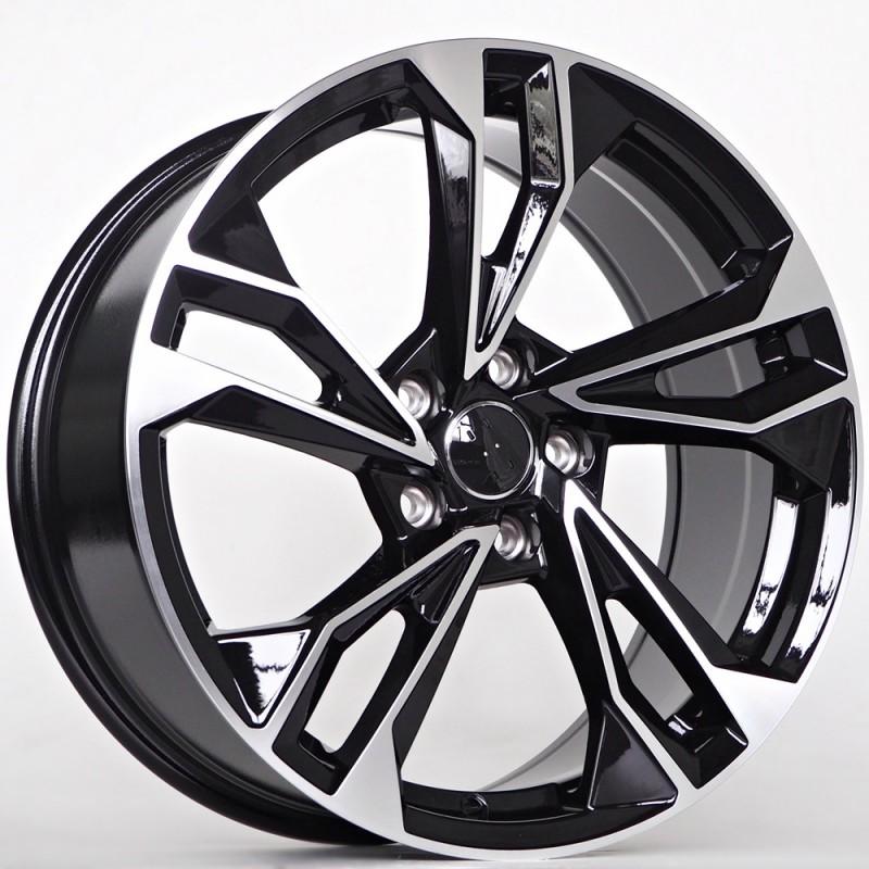 Llanta st wheels gani 8x18 5x112 et42 66.45 black face machined