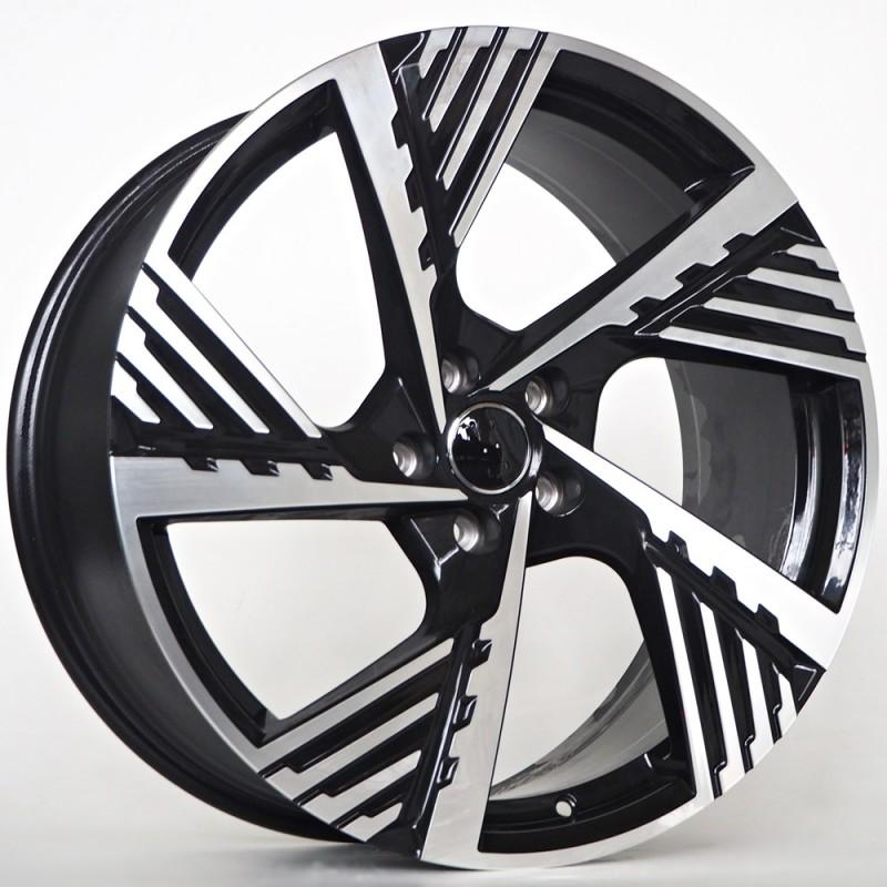 Llanta st wheels parker 8x19 5x112 et45 66.45 black face machined