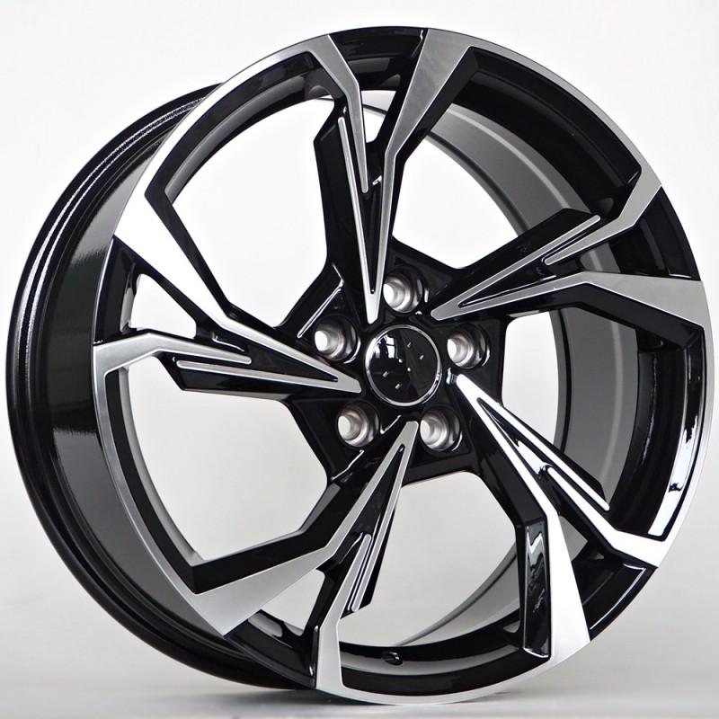 Llanta st wheels mara 8.5x20 5x112 et30 66.45 black face machined