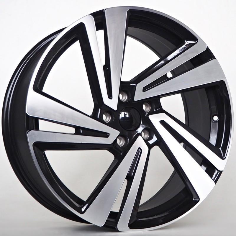 Llanta st wheels shade 8x19 5x112 et45 57.10 black face machined