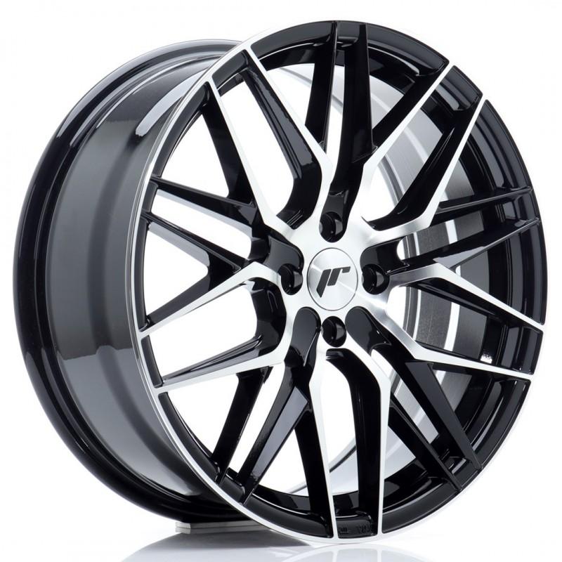 Llanta jr wheels jr28 18x7,5 et40 4x100 gloss black machined face