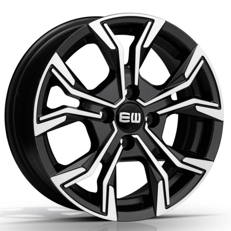 ELITE WHEELS EJ12 7.5X17 5X108 ET42 65.1 BLACK POLISHED