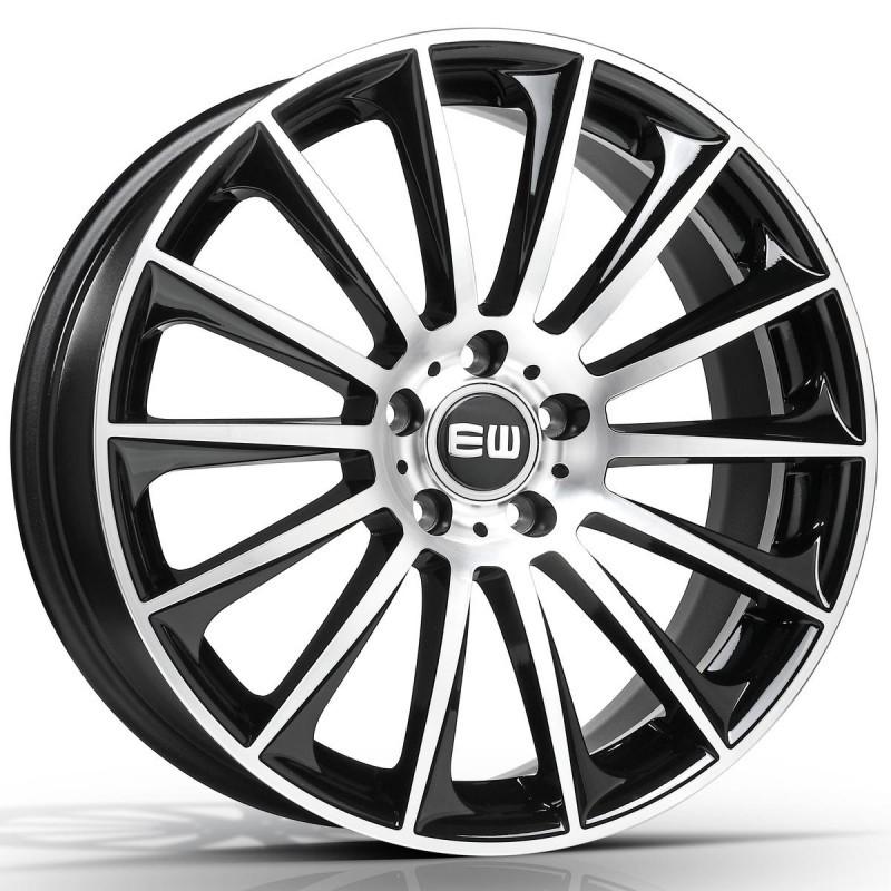 Llanta elite wheels ew02 8.5x20 5x112 et43 66.6 black polished