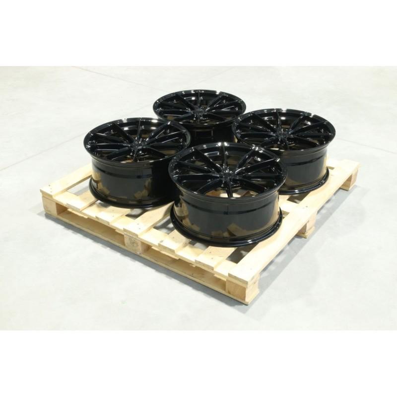 Set of JR37 19x8,5 ET35 5x120 Gloss Black