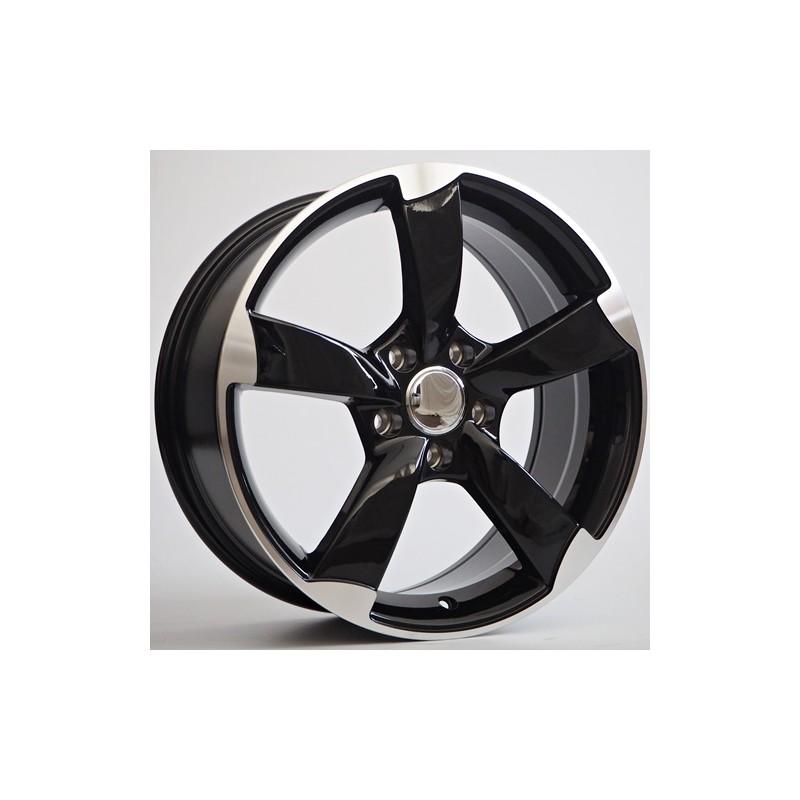 Llanta st wheels oman 7.5x17 5x100 et35 57.10 black face machined