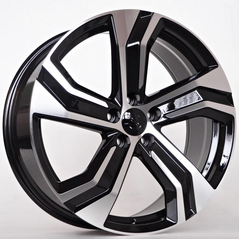 Llanta st wheels nano 8x19 5x108 et45 63.40 black face machined