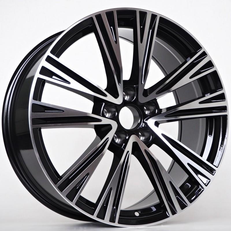Llanta st wheels aria 8x18 0x112 et42 66.45 black face machined