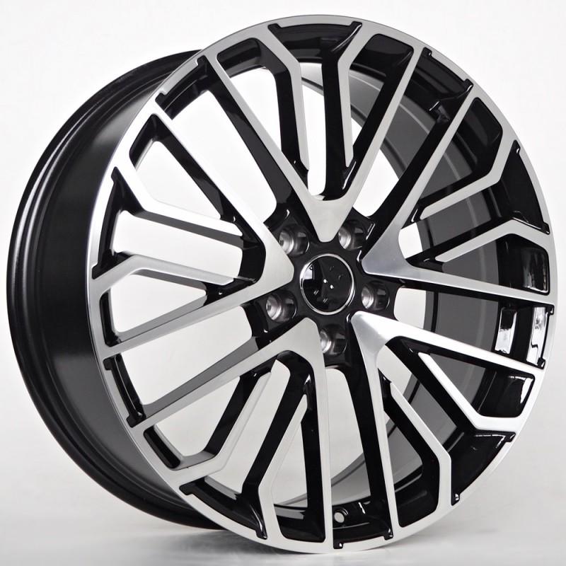 Llanta st wheels lingo 8x19 5x112 et45 66.45 black face machined