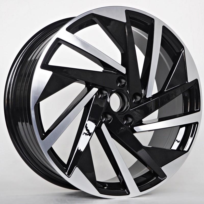 Llanta st wheels burst 7x17 5x100 et40 57.10 black face machined