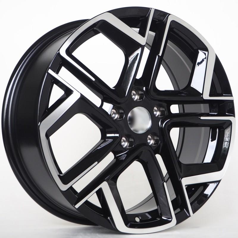 Llanta st wheels odin 7.5x18 5x112 et45 57.10 black face machined