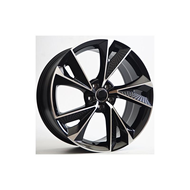 Llanta st wheels alto 9x20 5x112 et30 66.45 black face machined