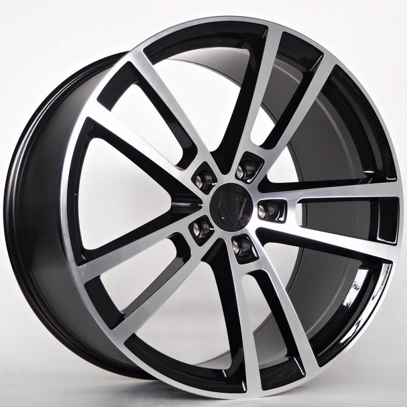 Llanta st wheels lara 11.5x22 5x130 et61 71.60 black face machined