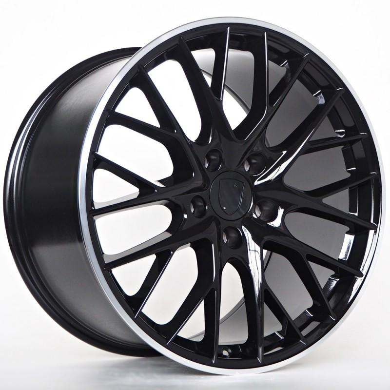 Llanta st wheels mason 9.5x20 5x130 et61 71.60 black lip polished