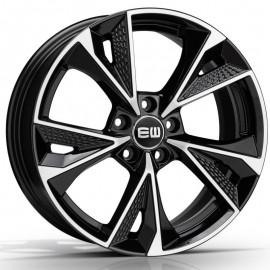Llanta elite wheels ew15 8x19 5x114.3 et40 67.1 black polished