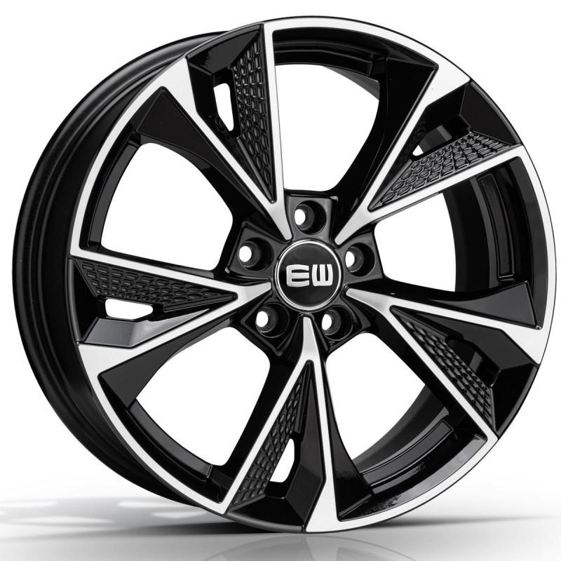 Llanta elite wheels ew15 8x19 5x114.3 et40 67.1 black polished