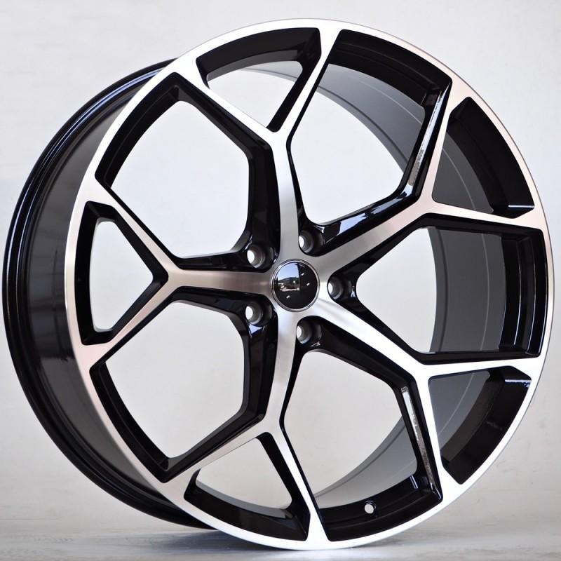 Llanta st wheels dante 9x20 5x112 et35 66.50 black milling