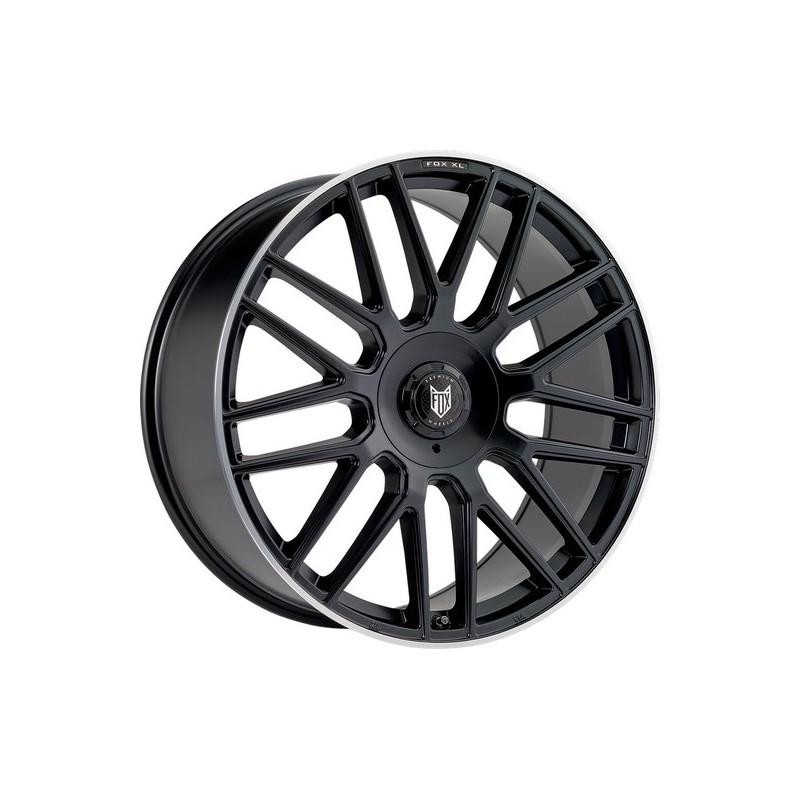 Llanta fox vr3 xl 8.5x20 5x112/120 et38 74.1 black satin lip polished