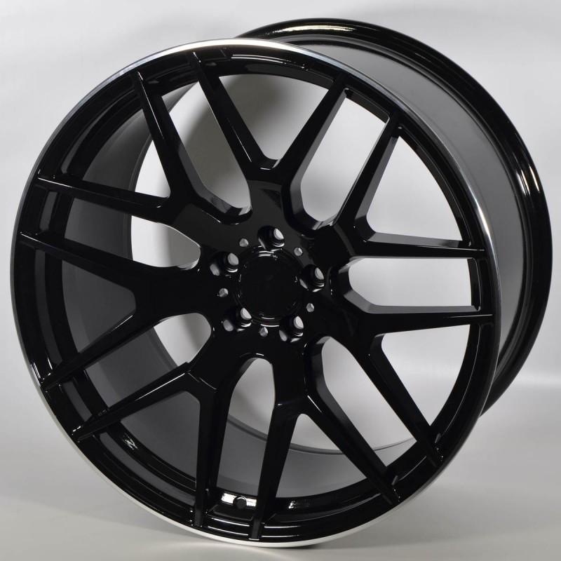 Llanta JW013 10x21 5X112 ET45 66.6 BLACK POLISHED
