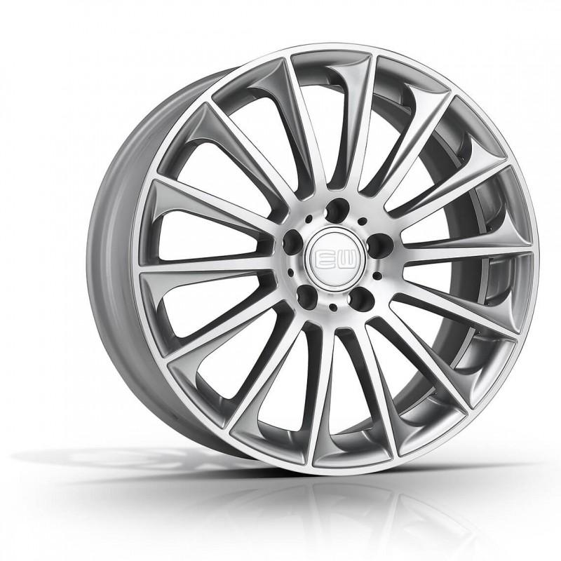 Llanta elite wheels ew02 7.5x17 5x112 et35 66.5 crystal silver polished