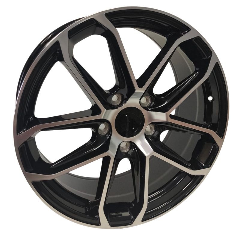 Llanta jw88 8.5x19 5x130 et50 71.6 black polished