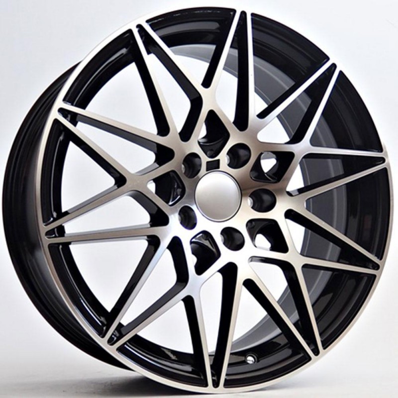 RIVALI 8X19 5X120 ET35 72.6 BLACK POLISHED