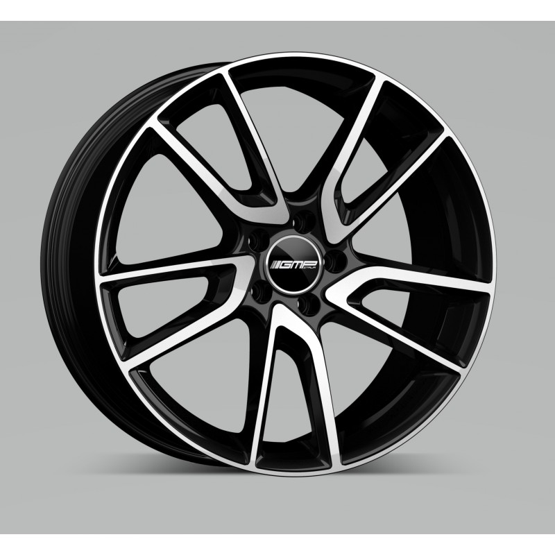 Llanta jw95 8x18 5x112 et40 66.6 black polished