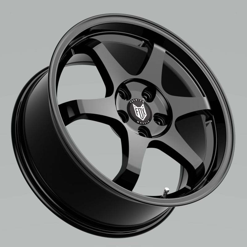 Llanta pf5 17x7.5 4x108 et40 63.4 gloss black