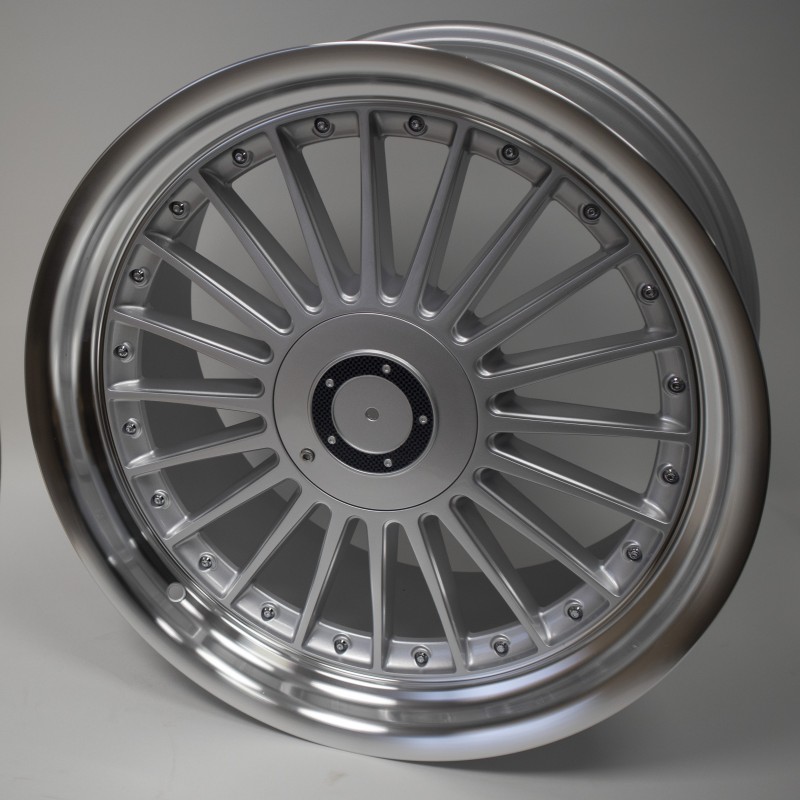 Llanta jw80 8.5x19 5x112x120 et20 74.1 silver lip polished