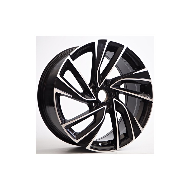 Llanta st wheels iron 8x19 5x112 et42 57.10 black face machined