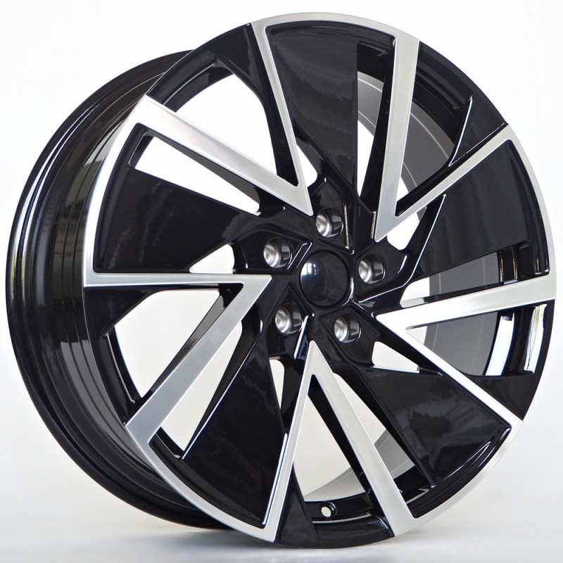 Llanta st wheels toronto 8x18 5x112 et45 57.10 black face machined