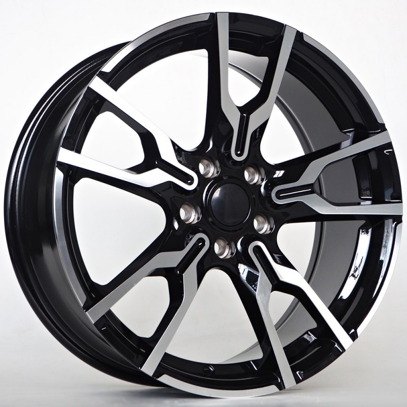 Llanta st wheels colon 7.5x18 5x112 et42 66.60 black face machined