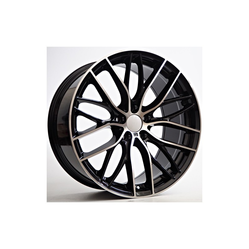 Llanta st wheels sigulo 8.5x20 5x120 et35 72.60 black face machined
