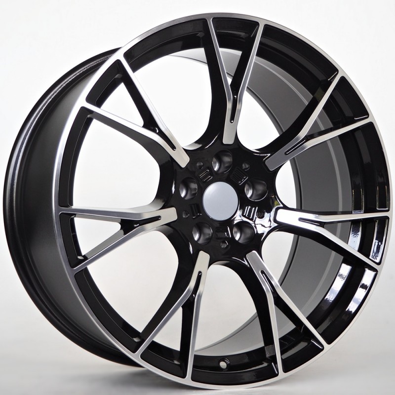 Llanta st wheels fond 9.5x19 5x112 et35 66.50 black face machined