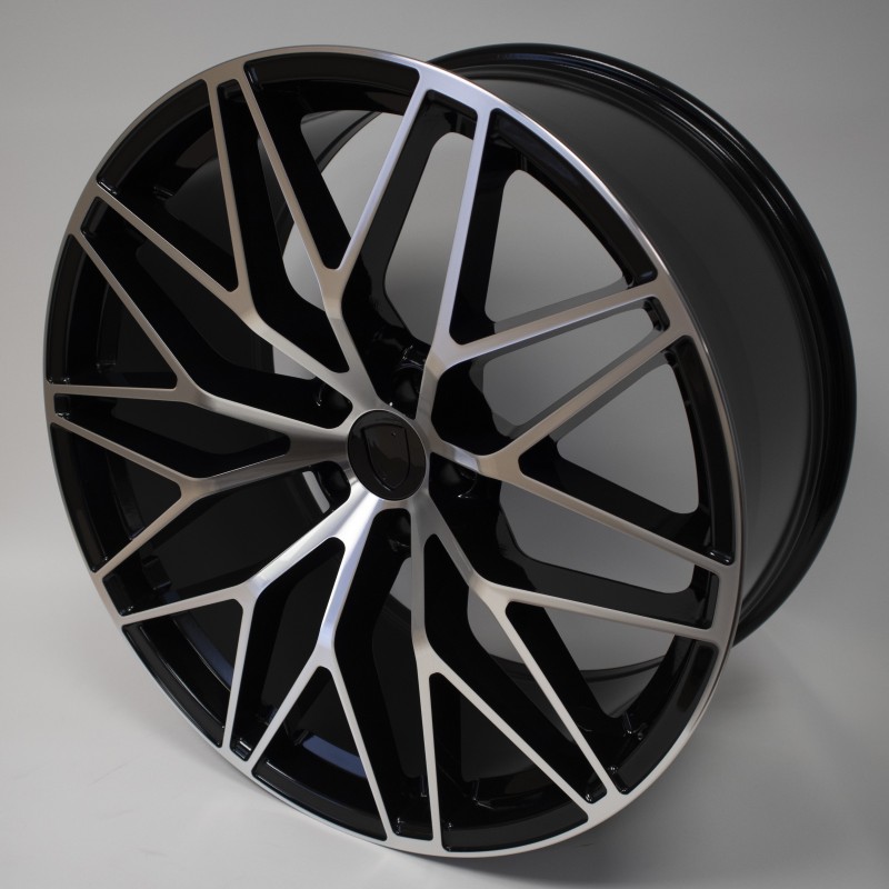 Llanta alan 10x20 5x112 et19 66.6 black polished