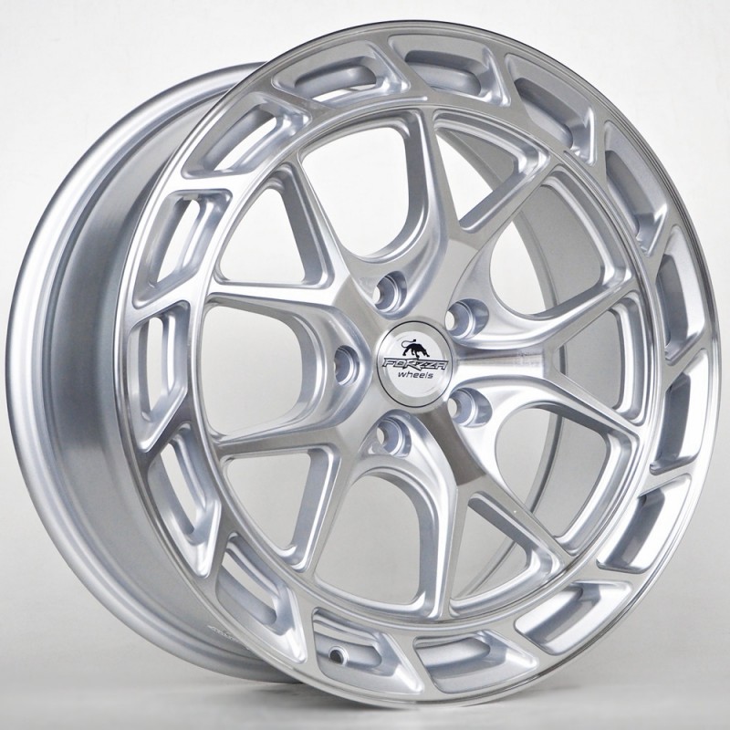 Llanta forzza saturn 8x18 5x112 et45 66.50 silver face machined