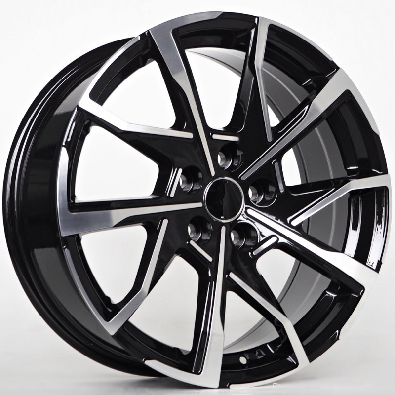 Llanta st wheels parks 7.5x18 5x114.30 et35 60.10 black face machined