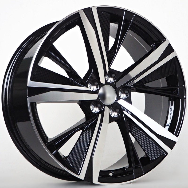 Llanta st wheels etna 8x19 5x108 et40 65.10 black face machined