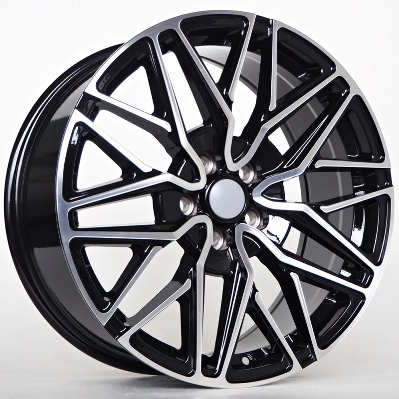 Llanta st wheels flint 8x18 5x108 et45 63.40 black face machined