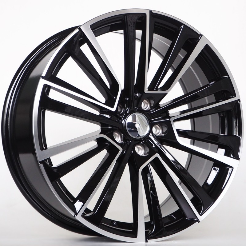 Llanta st wheels destin 8x18 5x112 et45 57.10 black face machined