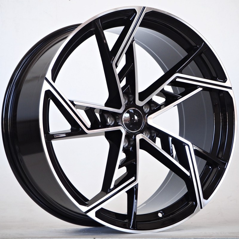 Llanta st wheels karma 9x21 5x112 et30 66.45 black face machined