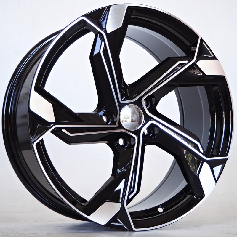 Llanta st wheels arlet 8x18 5x112 et42 66.45 black face machined