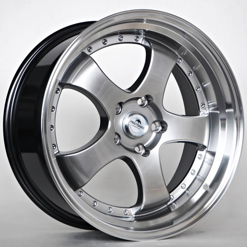 Llanta forzza flamber 8.5x19 5x120 et30 74.10 hyper black/lip machined