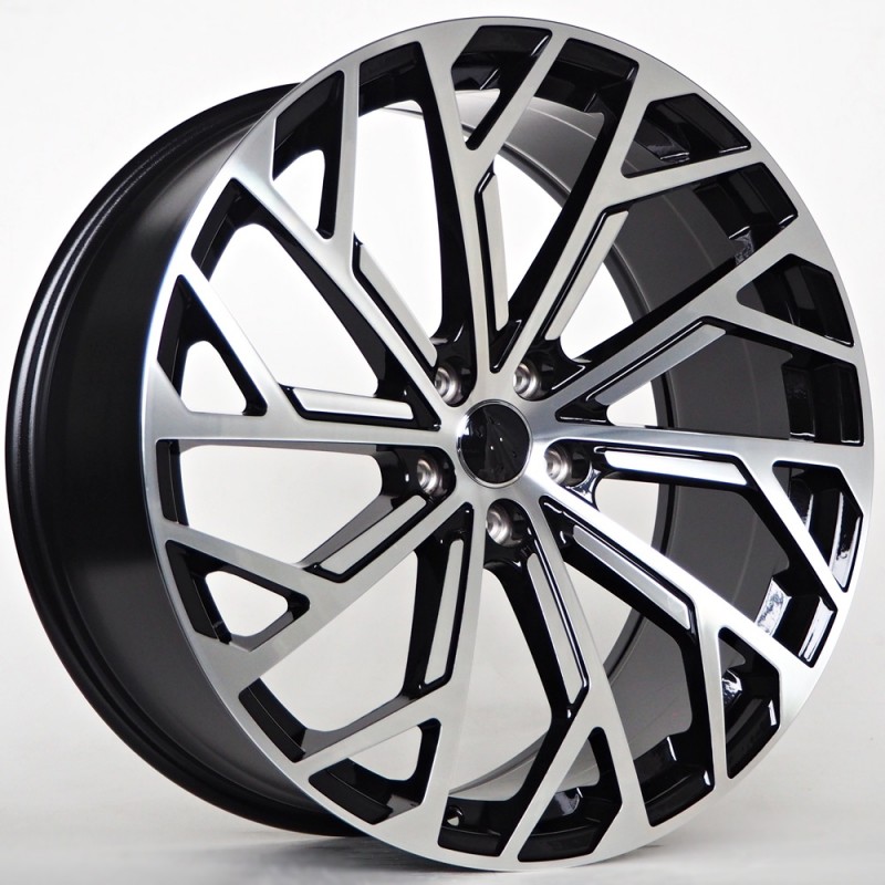 Llanta st wheels flame 9x21 5x112 et35 66.60 black face machined