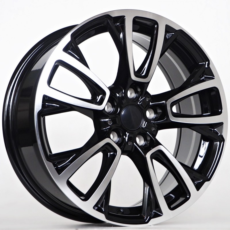 Llanta st wheels kobi 7x18 5x112 et45 66.60 black face machined