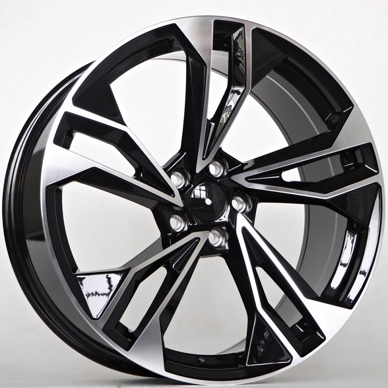 Llanta st wheels gani 8.5x19 5x112 et30 66.45 black face machined