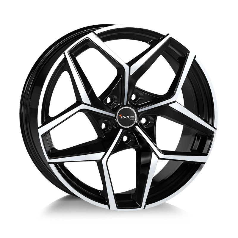Llanta avus ac-523 8x19 5x114 et44 73.1 black polished