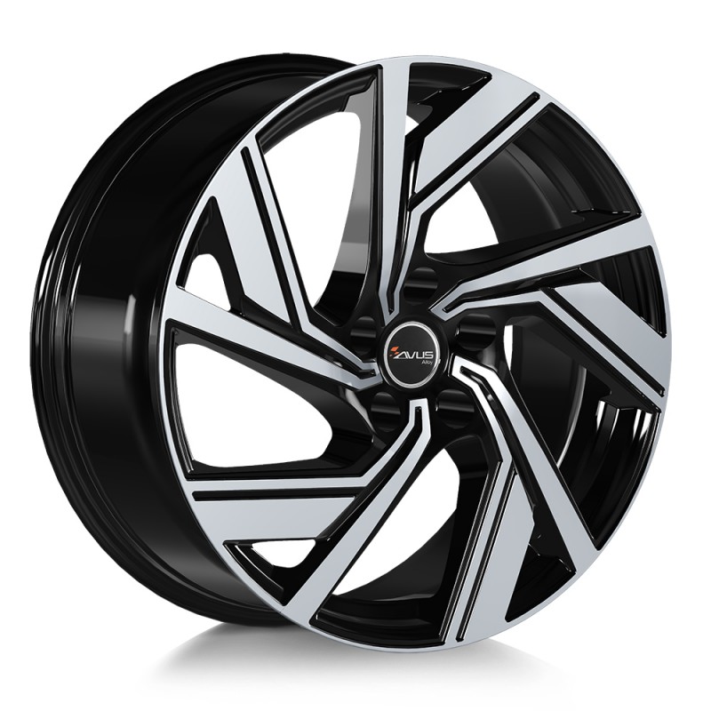 Llanta avus ac-521 9.5x20 5x112 et45 57.1 black polished